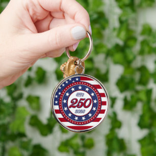 America’s 250th Birthday With USA Flag Key Ring