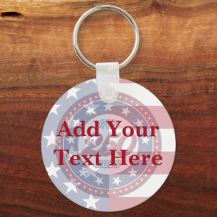 America’s 250th Birthday With USA Flag Key Ring