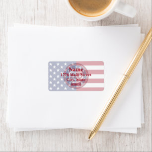 America’s 250th Birthday With USA Flag Label