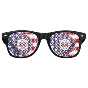 America’s 250th Birthday With USA Flag Retro Sunglasses