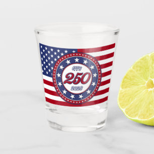 America’s 250th Birthday With USA Flag Shot Glass