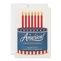 America’s Birthday 4th of July Party Invitation