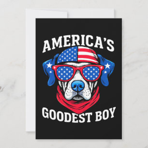 America’s Goodest Boy Dog Invitation