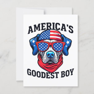 America’s Goodest Boy Dog Postcard