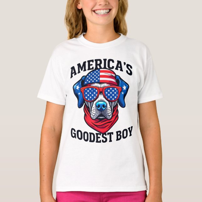 America’s Goodest Boy Dog T-Shirt (Front)