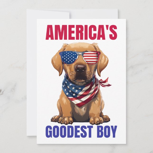 America’s Goodest Labrador Invitation (Front)
