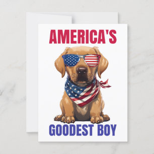 America’s Goodest Labrador Postcard