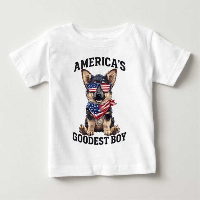 America’s Goodest Shepherd Baby T-Shirt (Front)