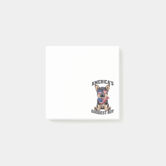 America’s Goodest Shepherd Post-it Notes (Front)