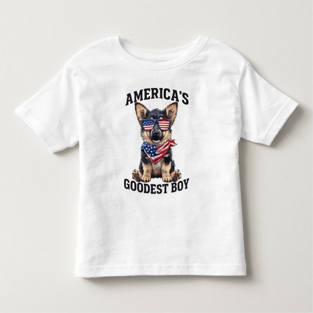 America’s Goodest Shepherd Toddler T-Shirt (Front)