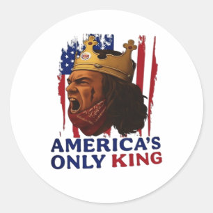 America’s Only King Classic Round Sticker