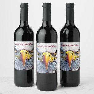 America’s Red Eagle Firew Wine Label