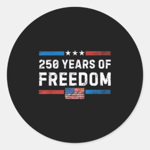 America Semiquincentennial July 4 2026 250 Years O Classic Round Sticker