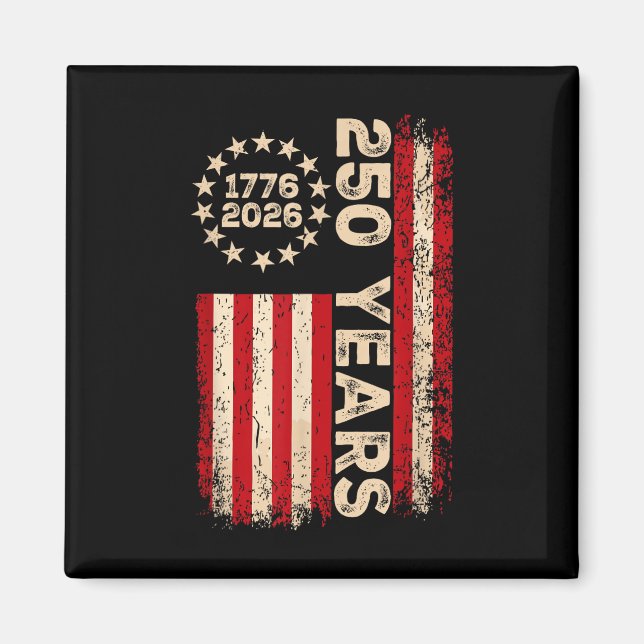 America Semiquincentennial July 4 2026 250 Years O Magnet (Front)