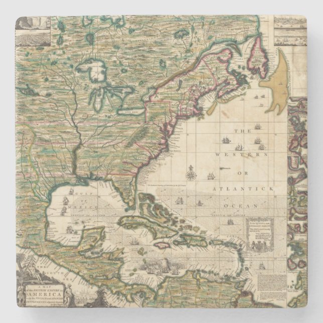 America Septentrionalis Stone Coaster (Front)