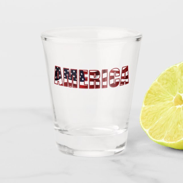 America Shot Glass (Front)