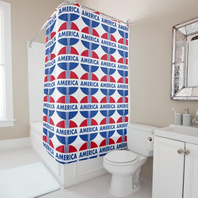 AMERICA SHOWER CURTAIN (In Situ)