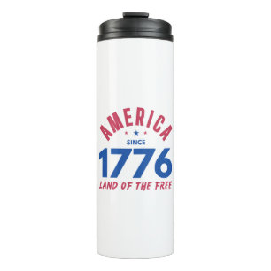 AMERICA SINCE 1776 LAND OF THE FREE THERMAL TUMBLER