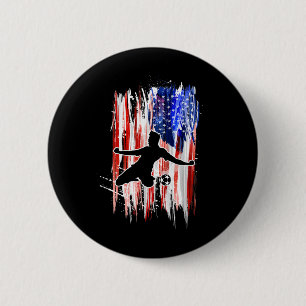 America Soccer Fans Jersey - United States Footbyl 6 Cm Round Badge