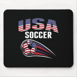 America Soccer Fans Jersey - United States Footll Mouse Pad