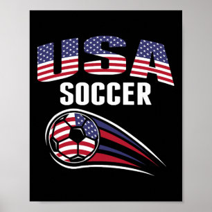America Soccer Fans Jersey - United States Footll Poster