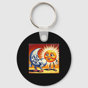 America Solar Eclipse 2024 4.08.24 The Sun Got Moo Key Ring