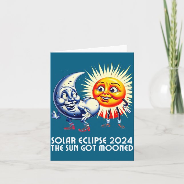 America Solar Eclipse 4 08 Illustration Card (Front)