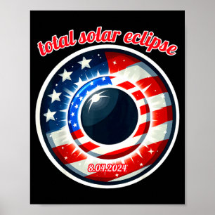 America solar eclipse texas 4.8.24 total solarAmer Poster