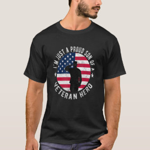 America Son American Flag Veterans Day Patriotic M T-Shirt