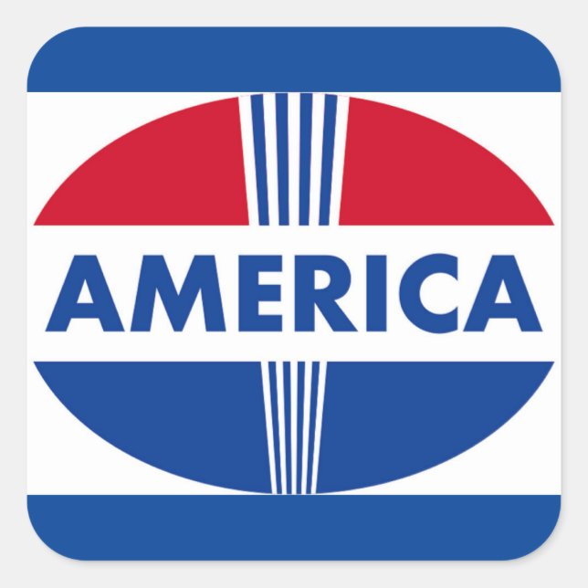 AMERICA SQUARE STICKER (Front)