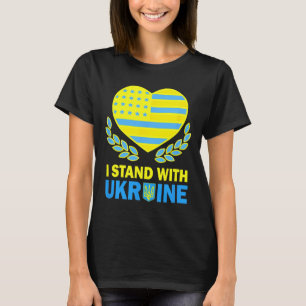 America Stand With Ukraine Shirt Ukrainian Usa Fla