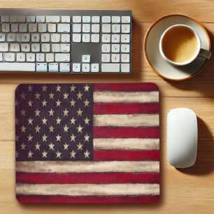 America! Stars and Stripes Mouse Pad