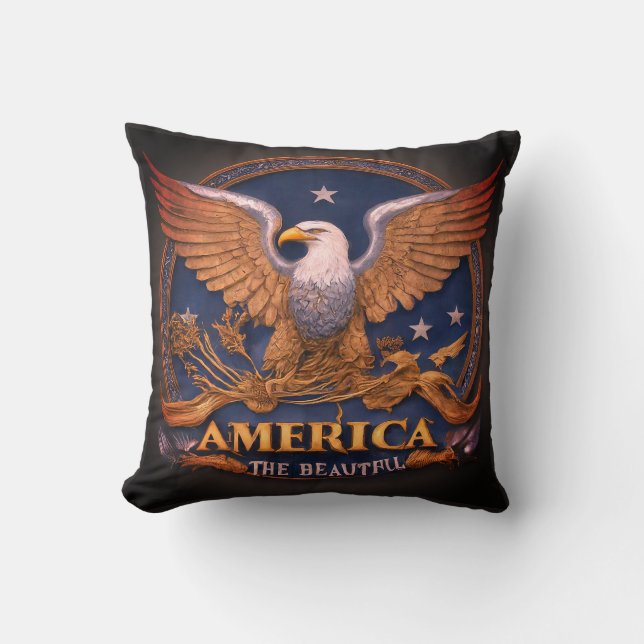 America the Beautiful Cushion (Front)