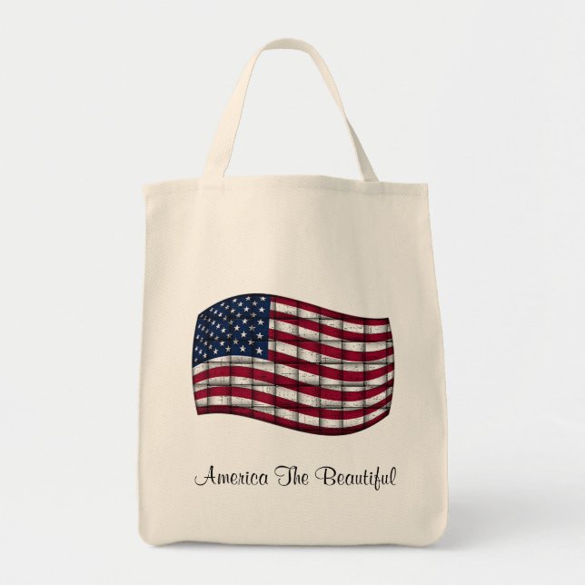 America The Beautiful Grocery Tote (Front)