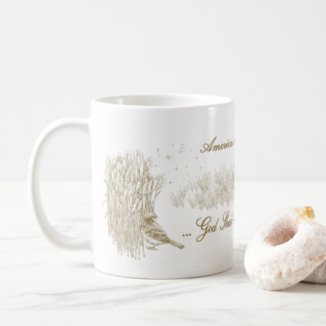 America The Beautiful mug (With Donut)