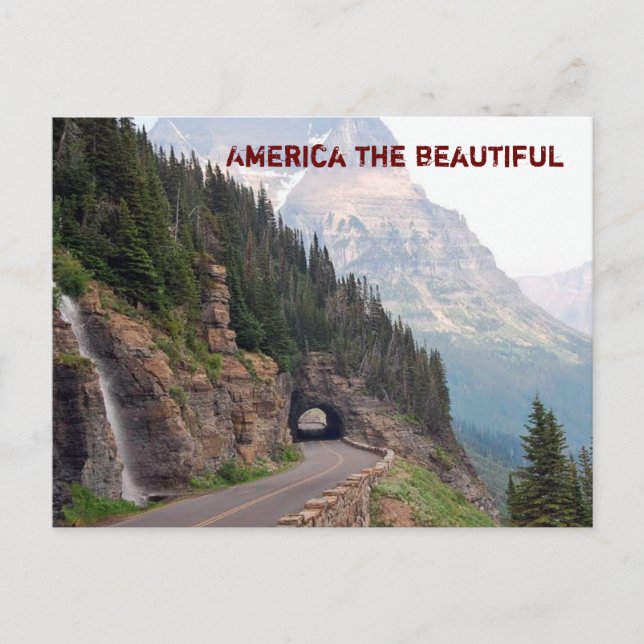 America the beautiful -postcard postcard (Front)