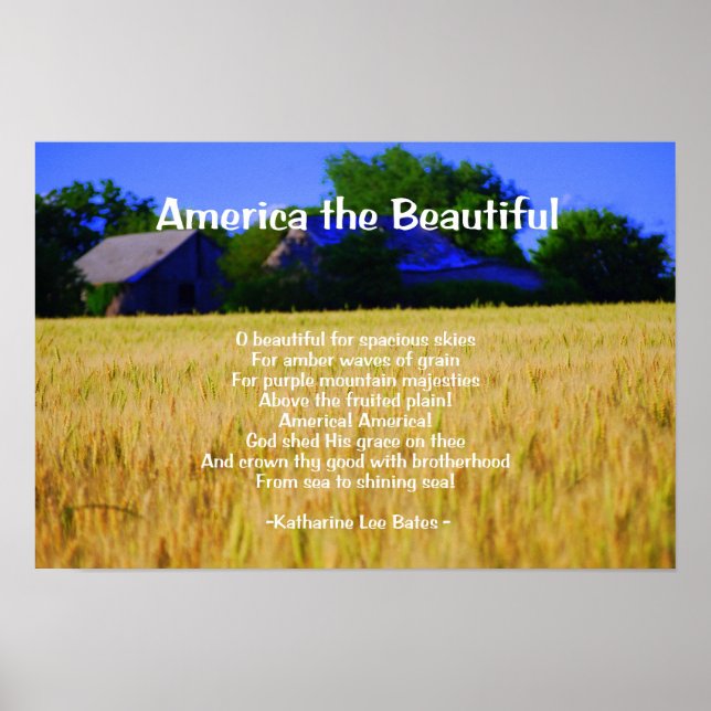 America the Beautiful Print (Front)