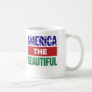 America The Beautiful Topographical Map Coffee Mug