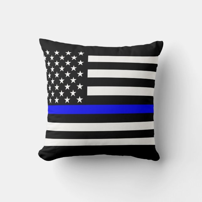 America Thin Blue Line Symbol Cushion (Front)