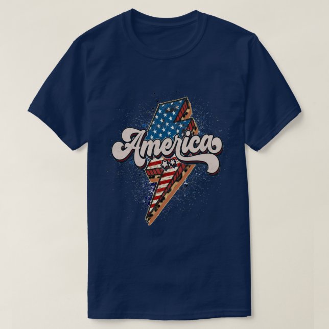 America thunders with the stars T-Shirt (Design Front)
