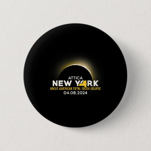 America Totality 04 08 24 Total Solar Eclipse 2024 6 Cm Round Badge
