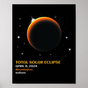 America Totality 04 08 24 Total Solar Eclipse 2024 Poster