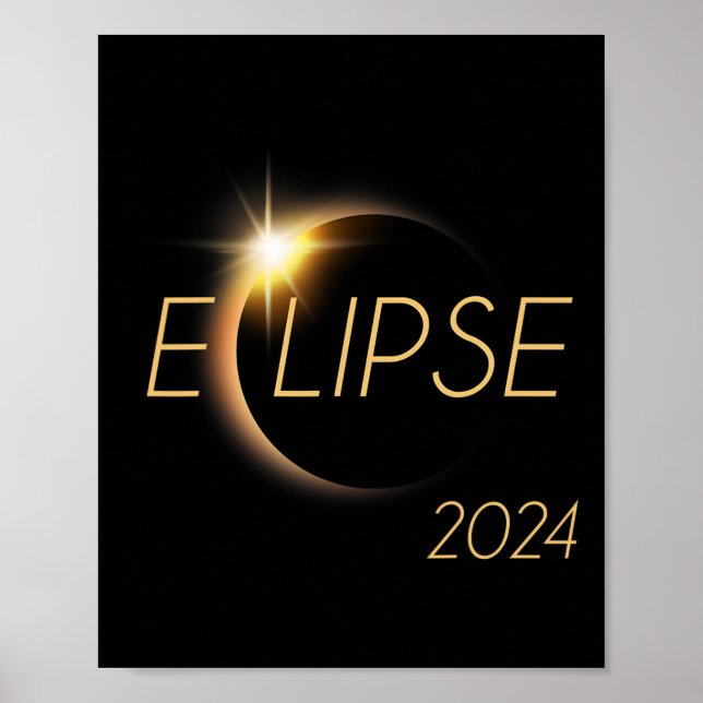 America Totality 04 08 24 Total Solar Eclipse 2024 Poster (Front)
