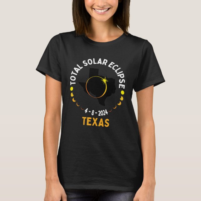America Totality 04 08 24 Total Solar Eclipse 2024 T-Shirt (Front)