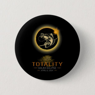 America Totality Spring 4 08 24 Total Solar Eclips 6 Cm Round Badge