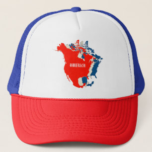 AMERICA TRI COLOR TRUCKER HAT