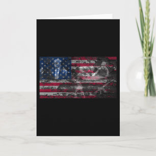 America Trump 2a Guns God Country Bible Cross  Card