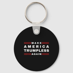 America Trumpless Again In 2024 Funny Tee Biden Ha Key Ring