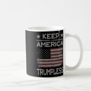 America Trumpless - Anti Trump Distressed American Coffee Mug