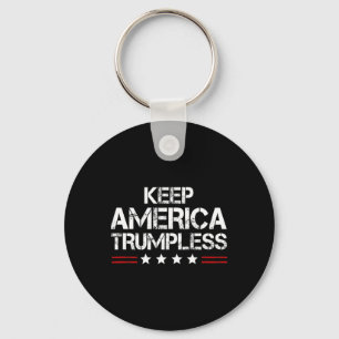 America Trumpless - Funny Anti Trump Mens &amp; Wo Key Ring